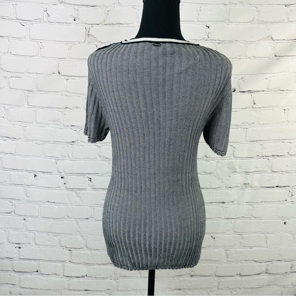 ST. JOHN KNIT PULLOVER STRIPED SWEATER SIZE (M) - Picture 5 of 12